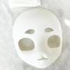 3D Print Beast Head Skull Mask The Girl's Facial Shape White Animal Skull Mask Thicken Plastic Bean-shaped Eyebrows