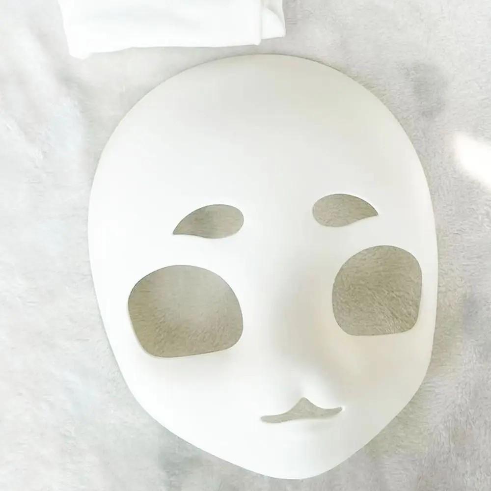 3D Print Beast Head Skull Mask The Girl's Facial Shape White Animal Skull Mask Thicken Plastic Bean-shaped Eyebrows