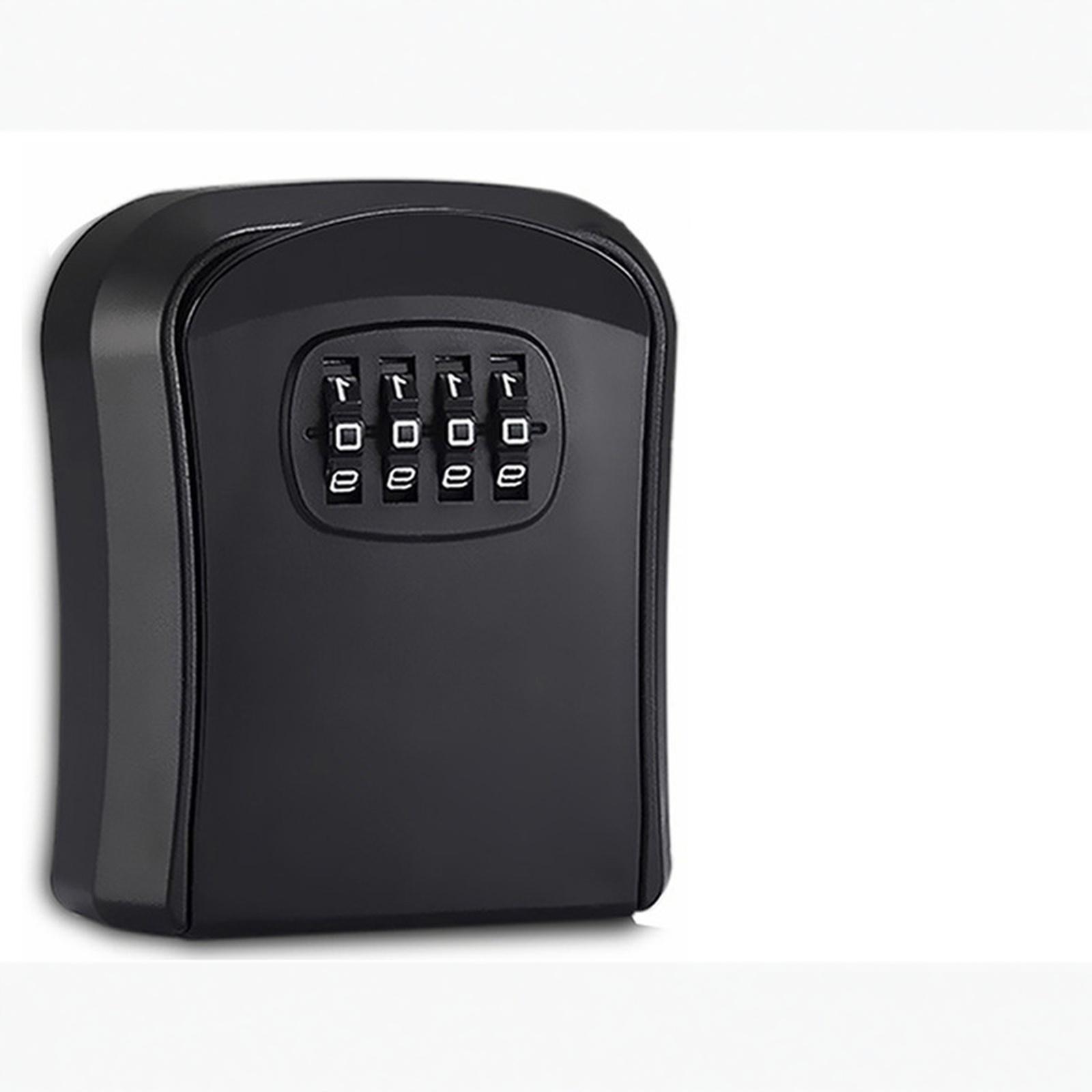 

Ultra-Secure Flip-Top Key Safe - Wall-Mounted Metal and Plastic Key Storage Box with Combination Lock Access, Suitable for Home one size чёрный