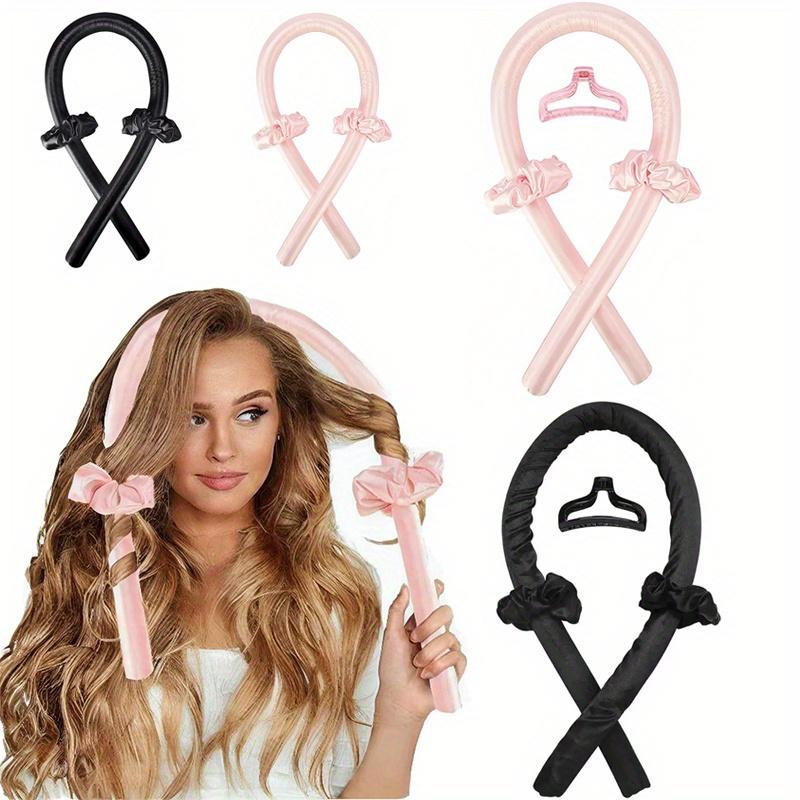 Heatless Curling Set Silk Curls Rod Headbandno Heat Rollers To Sleep In Overnight Satin Hair Curlers For Long And Medium Hair