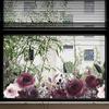 Colorful Flower Vine Retro Window Sticker Self-Adhesive Waterproof Glass Decoration for Living Room Bedroom
