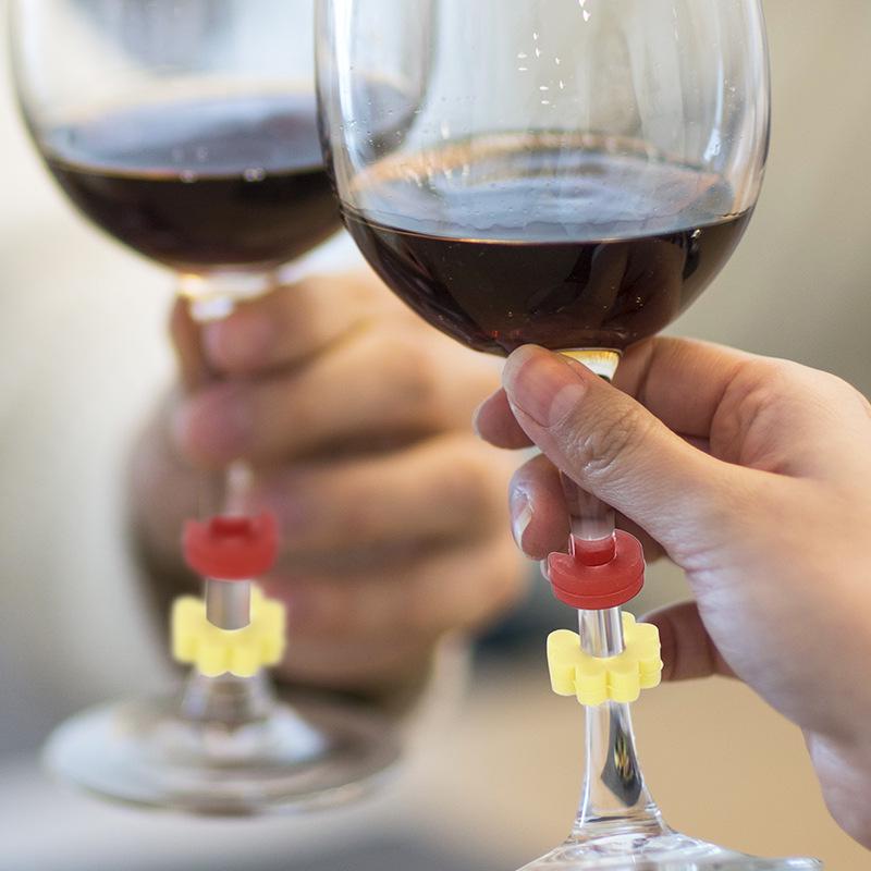 

Creative Arc Wine Glass Identifier Silicone Stickers