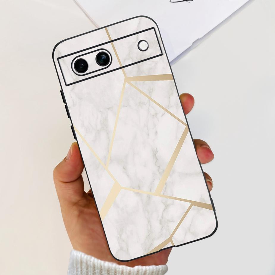 For Google Pixel 8A Case Pixel8 Pro Cute Cat Flower Painted Cover Silicone Phone Case For Google Pixel 8 Pro Pixel8A Soft Fundas