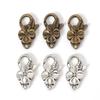 10Pcs/lot Antique Silver Flower Lobster Clasp Hooks for Necklace Bracelet Chain DIY Jewelry Accessory Findings 26*15MM