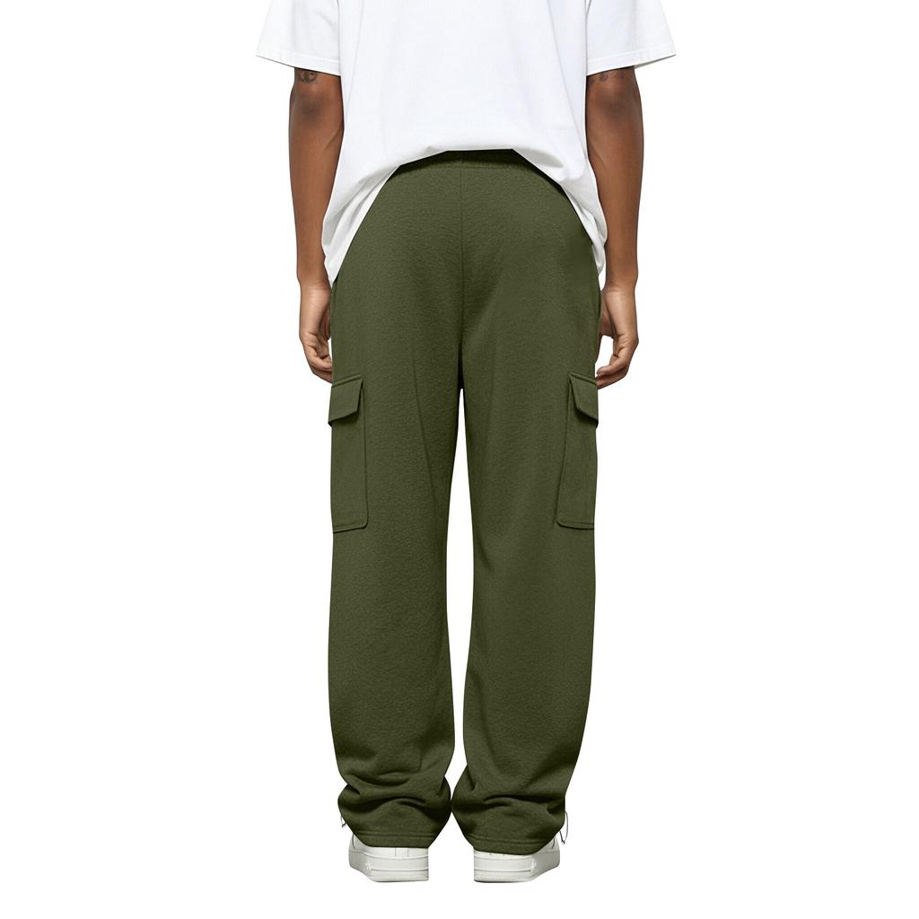 Men's Color Loose Wide Leg Sweatpants Men's Casual Fashion Sweatpants