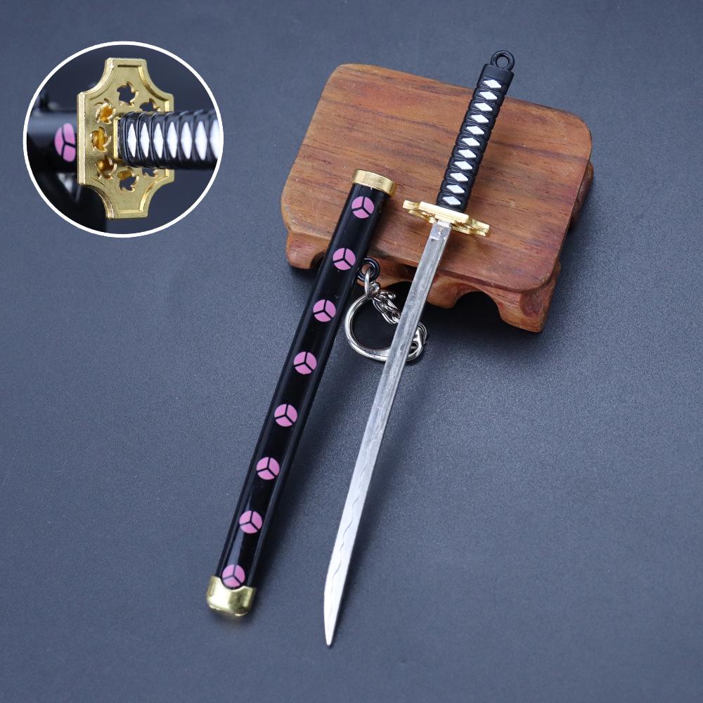 

Брелок в виде самурайского меча - Sauron s Snow, модель в виде трех мечей, 15 см, с ножнами