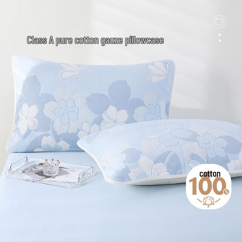 Boya Home Textiles Pure Cotton Pillow Towel Pair Pair (With Straps)