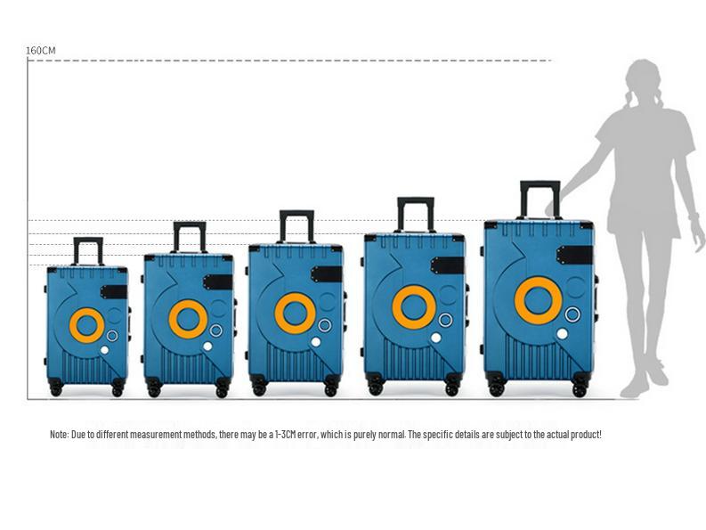 Large Capacity 20''/24'' Aluminum Frame Suitcase with Universal Wheels & Drop-Resistance