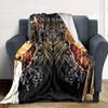 Name Custom Anime Death Note Print Flannel Blanket High Quality Warm Comfortable Cover for All Seasons Perfect for Gifts Home Decor
