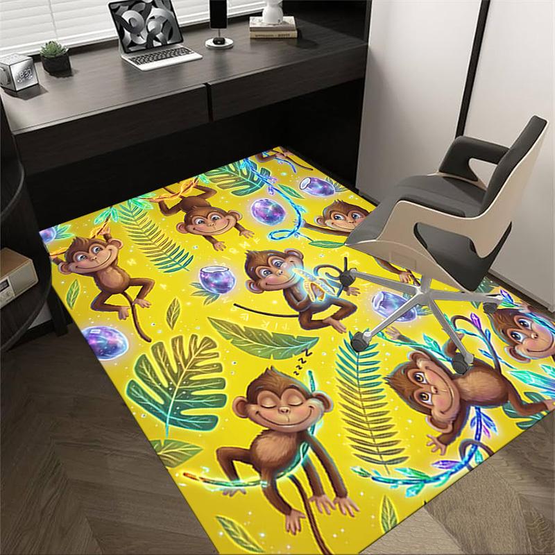 

1PC Monkey Fantasy Non-Slip Floor Carpet Compatible for Office&Living Room&Bedroom&Dining room - Soft & Pattern-G0350 60cm by 90cm