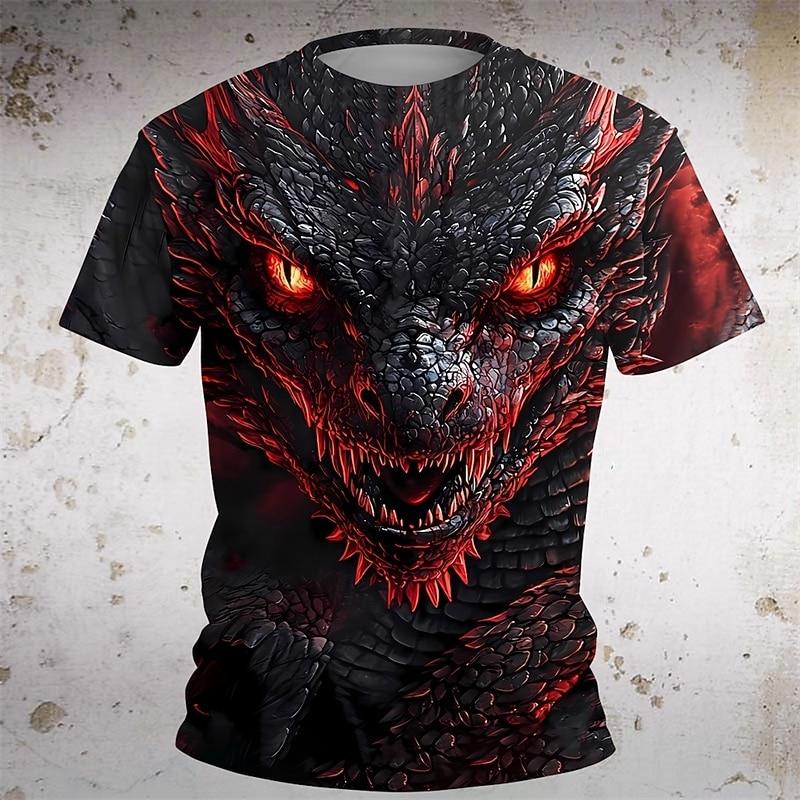 

3D Pattern Animal Print Children s T-shirt Short Sleeved Summer Sports Fashion Street Casual Top 110
