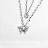 Butterfly Necklace New Year Design Sense Birthday Gift Double Layer Clavicle Chain