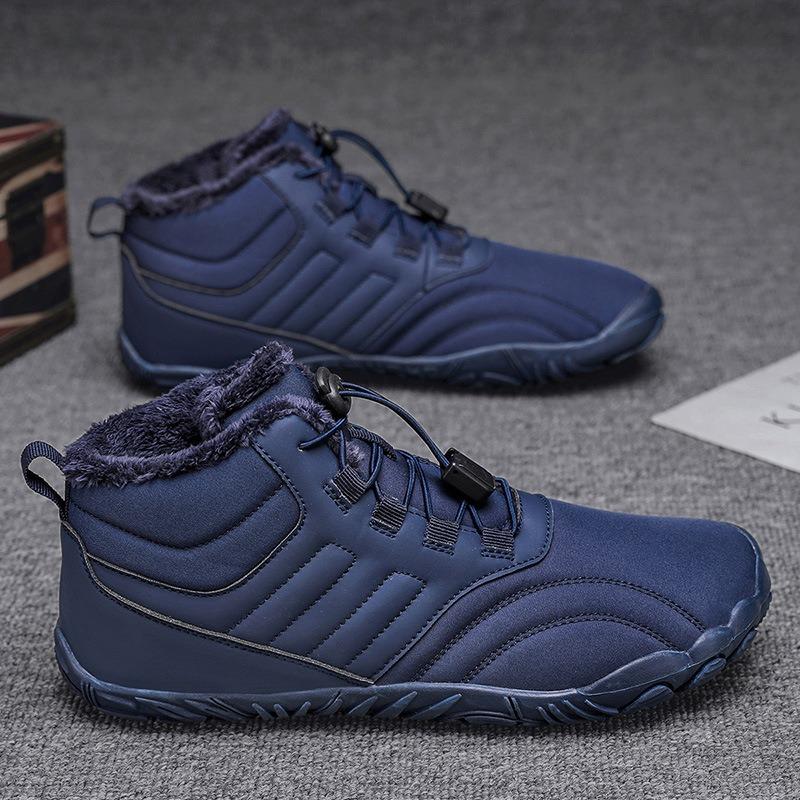 Winter Waterproof Snow Boots Men's and Women's Cold-proof Cotton Shoes High-top Outdoor Velvet Sports Hiking Wide-headed Shoes