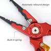 Aluminum Alloy Lure Pliers Controller Upper Ring Open Loop Cut Wire Clamp with Lock Fishing Clamp Fishing Tool