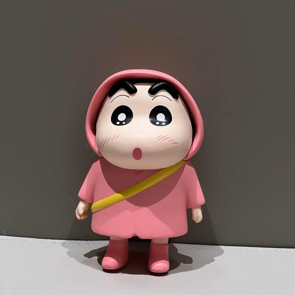 Shinchan Crayon Colorful Raincoat Standing Figure Desktop Decoration Cartoon