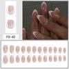 Pink French Tip Almond Wearable False Nails