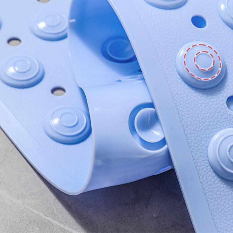 Pvc Bathroom Non-slip Mat  Suction Cups Solid Color Household Non-slip Mat  Waterproof Dirt Resistant  Toilet Hotel Floor Mat