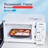 NHZHIW Microwavable 5-Compartment Disposable Lunch Boxes with Lids