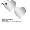 2Pcs Heart Shaped Blind Spot Mirrors for Cars Anti-breaking Convex Rearview Mirror Wide Angle Convex Mirror Stick-On Side Mirror for Enhanced Safety