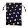 Kyosuke Goshuincho Stamp X 18 Engiya Fukumaru Neko Navy Japanese Lucky Large Size Japanese-made (temple/shrine Book) Case/bag/drawstring Pouch, 100%