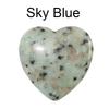 Heart-Shaped Natural Crystal Gemstone Pendant (20mm)