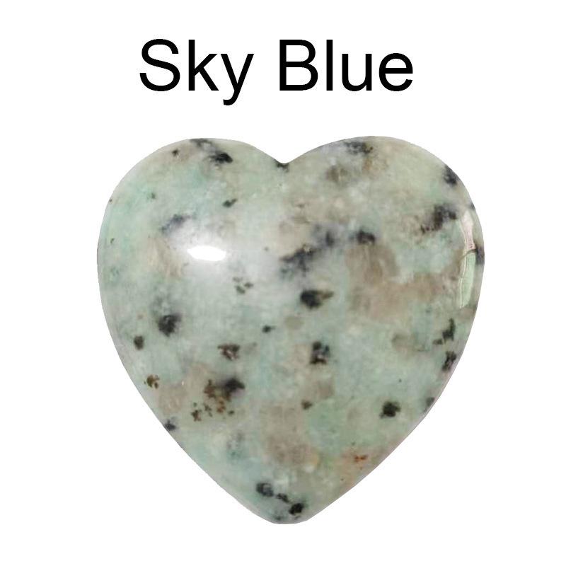 Heart-Shaped Natural Crystal Gemstone Pendant (20mm)