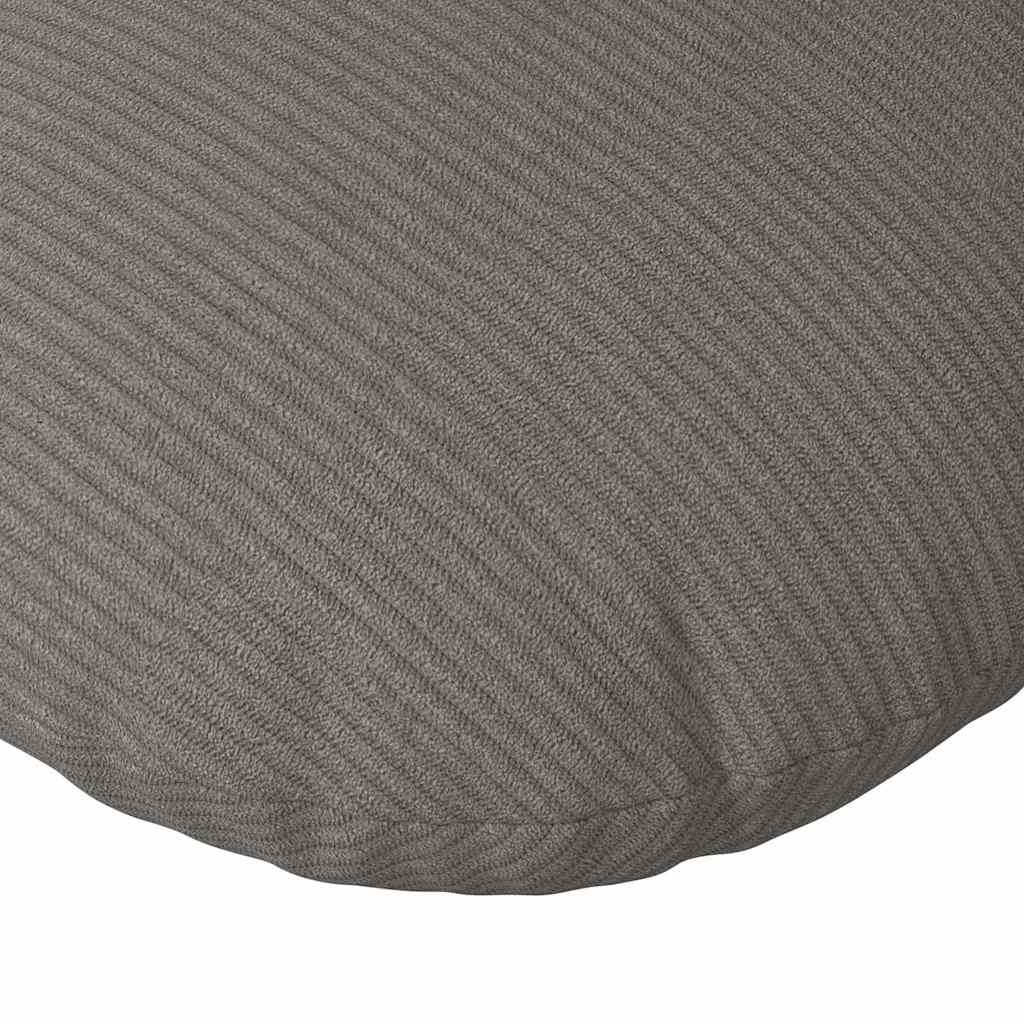Seat Cushion 2 Pcs Light Grey Ø30 X 13 Cm Cord Fabric