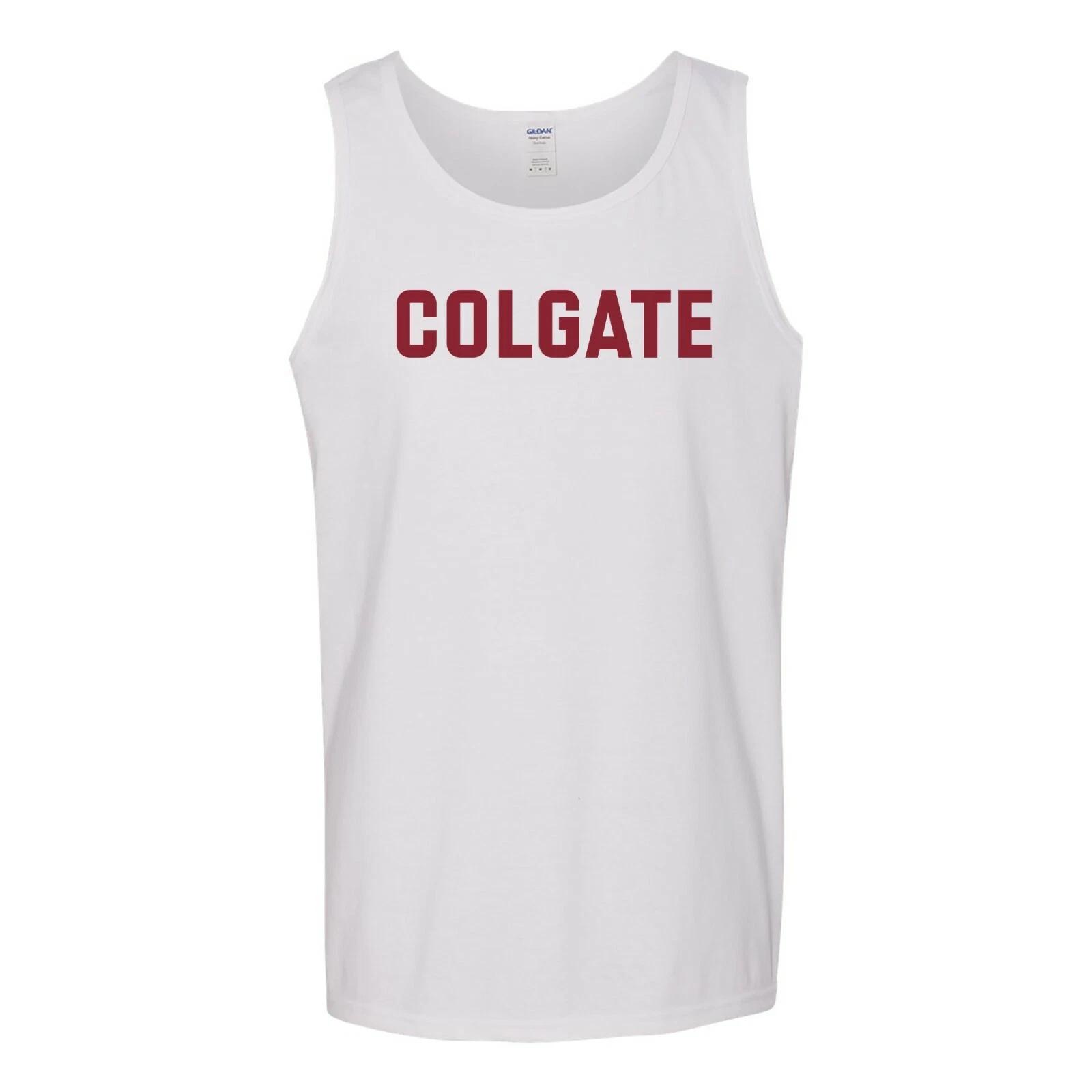 Colgate University Raiders Basic Block Tank Top - White 3XL