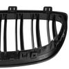 BMW 3 E92 E93 06-10 Kühlergrill-Einsätze zwischen den Scheinwerfern (Nieren) linkes + rechtes Set SCHWARZ GLÄNZEND DOPPELSTREIFEN