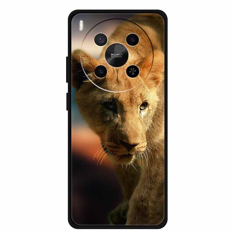 For ZTE Blade V70 Max Case NubiaV 70 Max Wolf Lion Cartoon Silicone TPU Phone Cover For Nubia V70 Max Soft Protective Funda Para