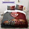 Name Custom Sevilla FC Pattern Bedding Set Quilt Cover Pillowcase Home Decor Gift (1 * duvet cover + 2 * pillowcase, without core)