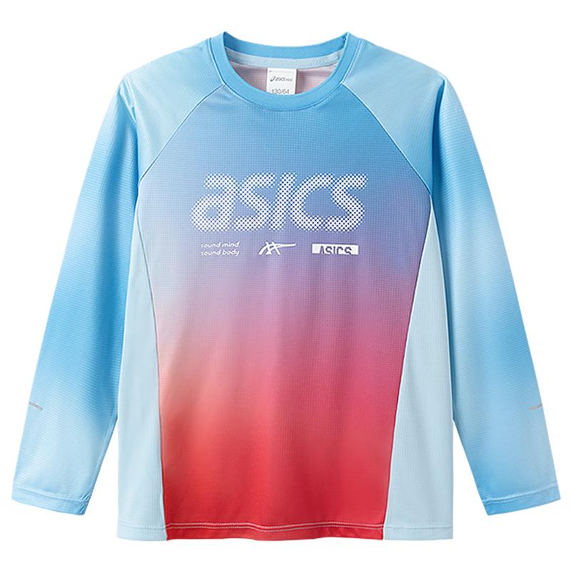Asics Kids Gradient Color-block Long Sleeve Sports T-Shirt 120