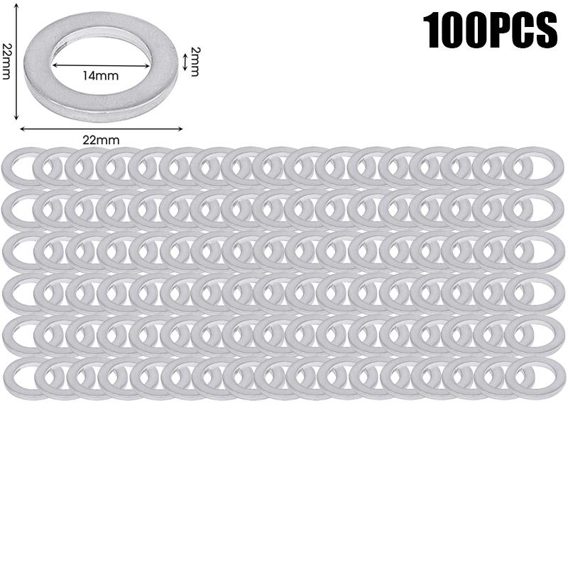 14 mm I.D. Aluminium Oil Drain Plug Crush Washers Sealing Gasket for Honda Accord Civic CR-V CR-Z Fit 9410914000 94109-14000
