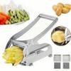 Stainless Steel French Fry Cutter with 1/2-Inch Blade - Heavy-Duty Potato Cutter, Perfect for Cutting Potatoes, Carrots & Cucumb