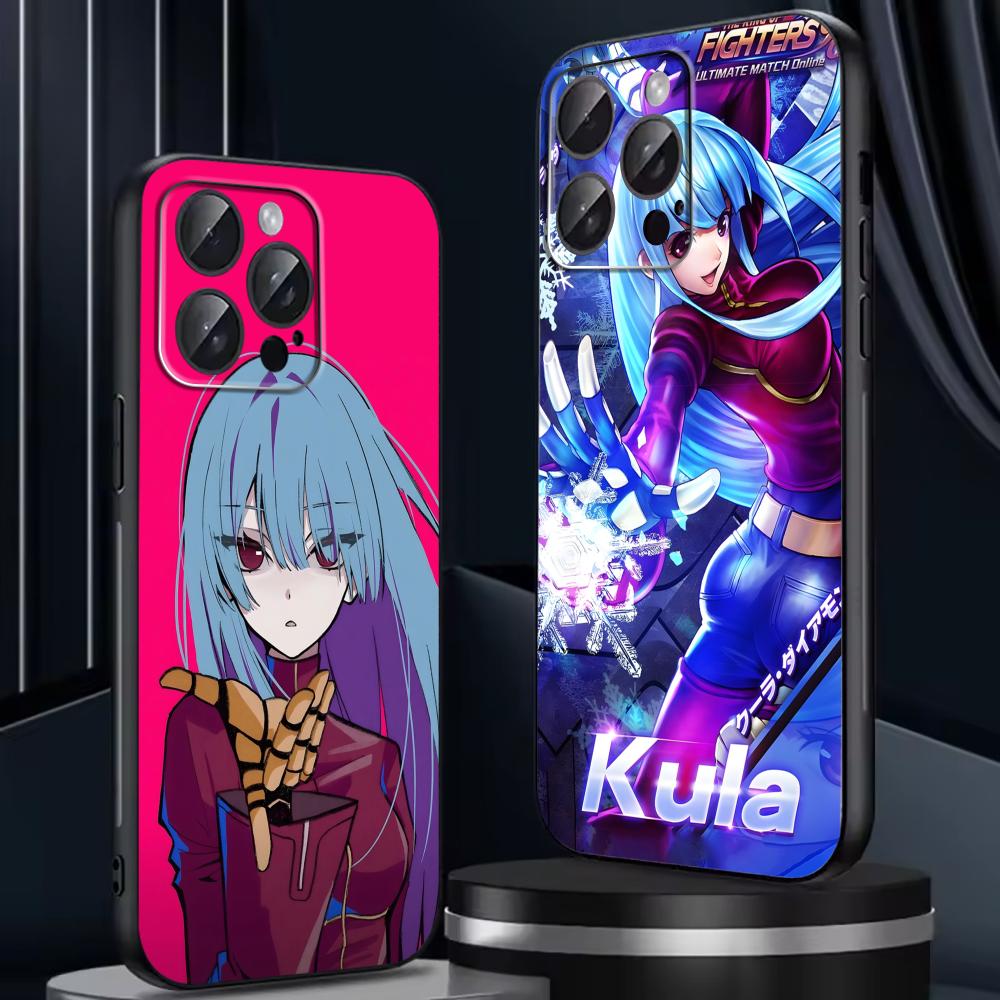Kula Diamond   Phone Case For iPhone17 16 16e 15 14 13 12 11 Plus Mini Pro Max Soft black Shockproof Cover