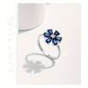 Bague de Luxe pour Femme au Design Floral Exquis, Sélection Cadeau d'Anniversaire Style Doux, Bague Tempérament Élégant.
