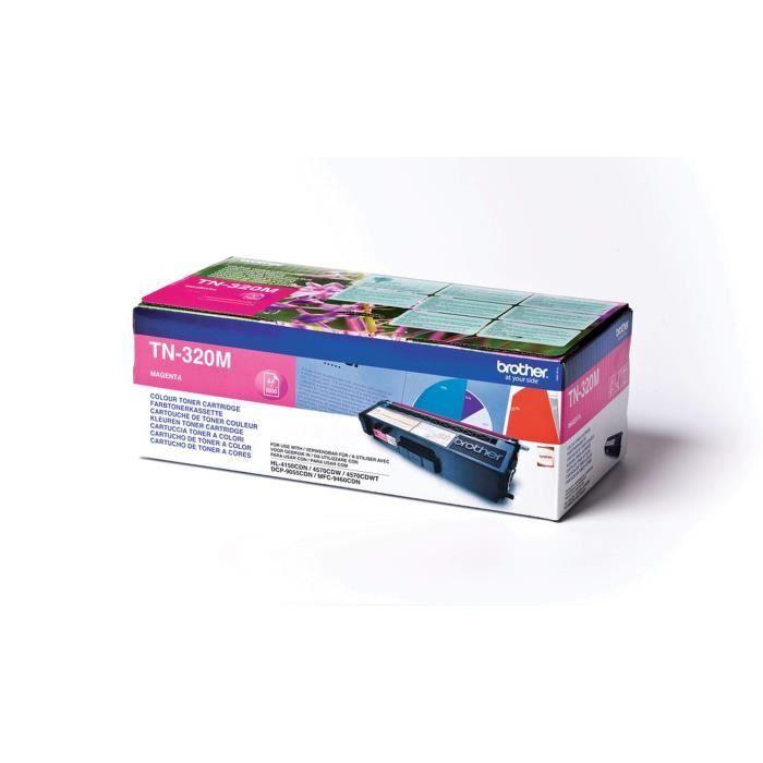 Cartouche De Toner Brother TN-320M Magenta Pour Imprimante Laser - Rendement 1500 Pages