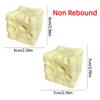 Super Soft Cheese Squeezed Cube 6/7cm Cheese Stress Ball Giant Cheese Squeeze Toy  Stress Relief