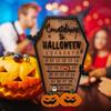 Halloween Advent Calendar Detachable Halloween Countdown Calendar Wooden Home Party Sign Decorations DIY Block Time Tool(Need To Assemble)