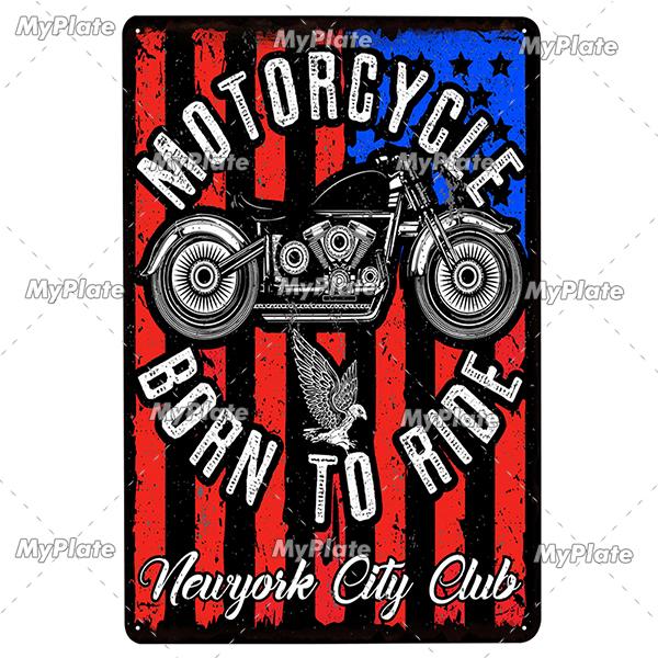 Motorbike Metal Sign Vintage Plaque Tin Sign Wall Decor For Garage Plate Crafts Art Ride Or Die Poster Gift Custom Drop Shipping