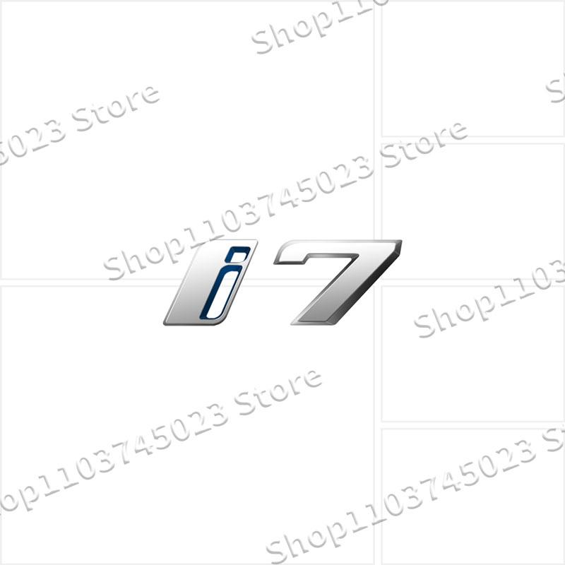 1Pcs Car Styling ABS Plastic Emblem Decor For BMW I3 I4 I7 IX IX3 IX4 IX7 Logo Rear Tail Bumper Trunk Sticker Auto Accessories AT8
