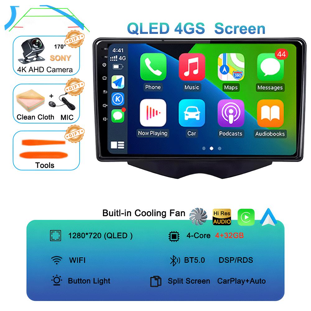 

Автомобильное радио Android 14 Carplay для Hyundai Veloster FS 2011 - 2017 Навигация Мультимедийный проигрыватель Стерео WiFi+4G BT DVD 360 Canera