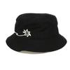 Used Travis Scott Cactus Jack Bob Bucket Hat (10656) 033C906U4511 7919 Medium 23.2" Logo Embroidery Oblique Black Men's