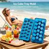 1pc Flower Ice Cube Tray with Lid for Parties Home, Cherry Blossom Shaped Ice Cubes, Makes 18pcs At A Time, Chocolate Soap Jello