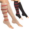Unisex Toeless Compression Socks, Side Zip Up Knee High Socks, Prevention Socks