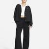 Nike Maglieria Donna Nero Scollo a V Ispessito e Foderato in Pile Cardigan FB8773-010