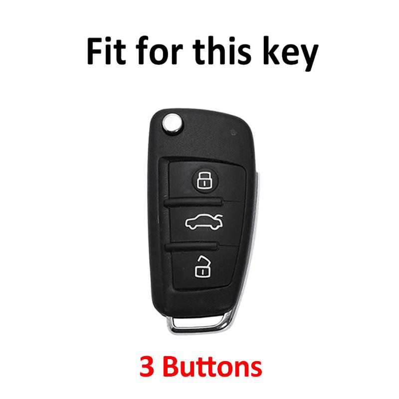 Fashion TPU For Q5 A6 S6 A7 C6 R8 A1 A3 Q3 A4 A5 B6 B7 B8 8P 8V 8L TT RS Sline Auto Keyless Protector Car Key Case Cover