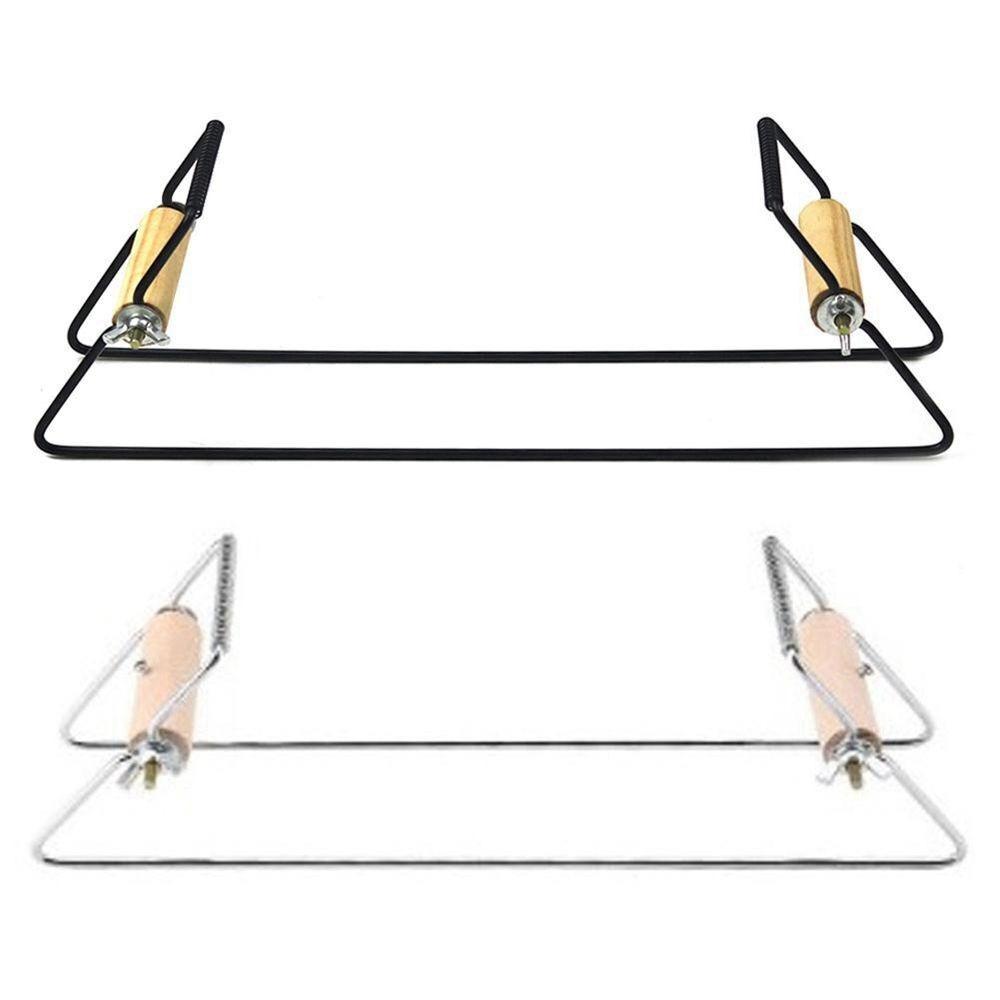 Wood Handle Handmade Knitting Tool Stainless Steel Weaving Beading Loom Kits for Hand Crafts