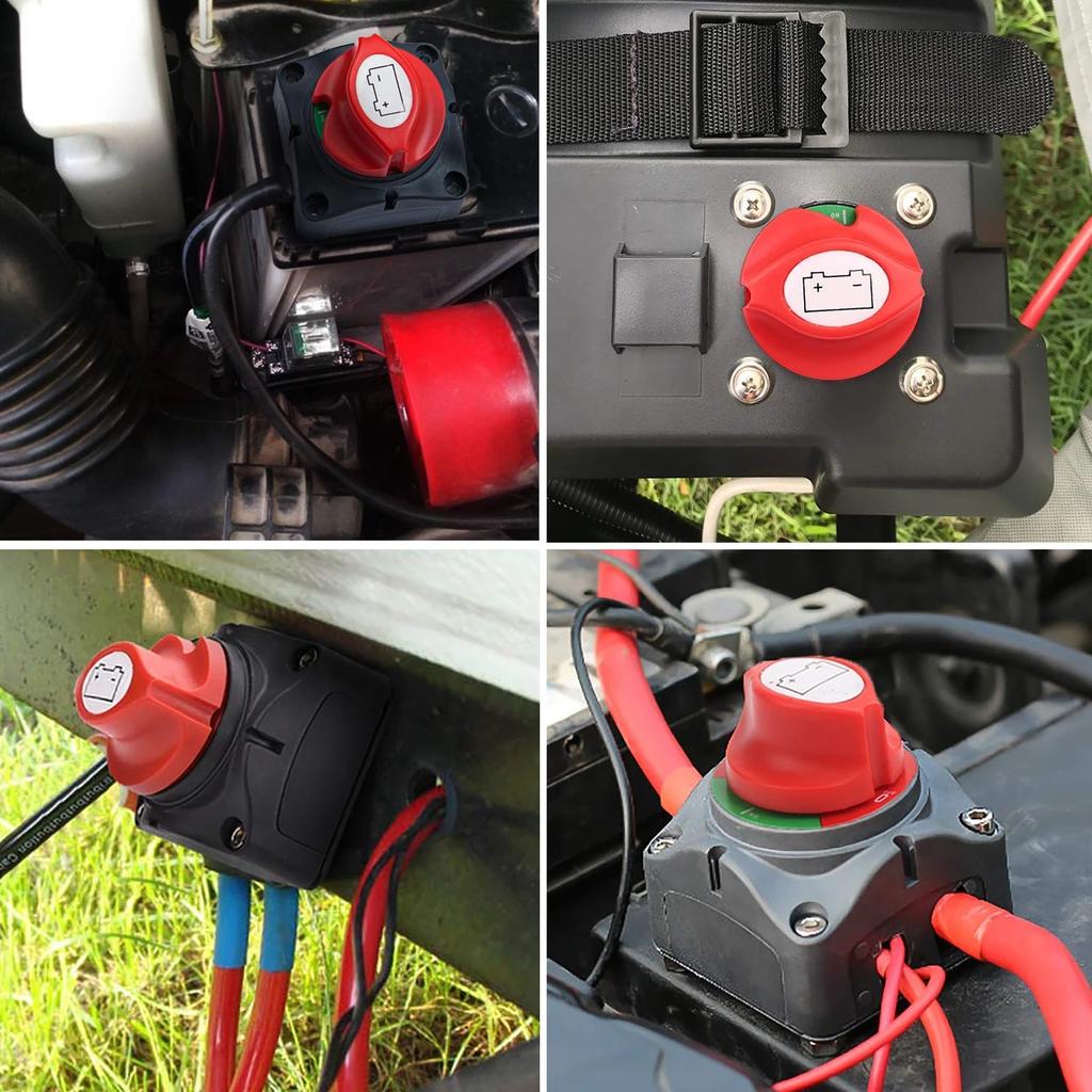 Auto Battery Disconnect Switch 12V 24V Marine 200A 300A Dual Battery Mass Switch 2 and 3 Position Cut Off Switch Car Boat