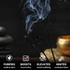 20 Sticks Premium Sandalwood Indian Incense White Sage Meditation Yoga Aromatherapy Relaxation Indoor Household String Fragrance